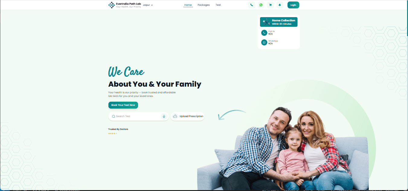 EverIndia Path Lab – Online Diagnostic & Healthcare Testing Platform