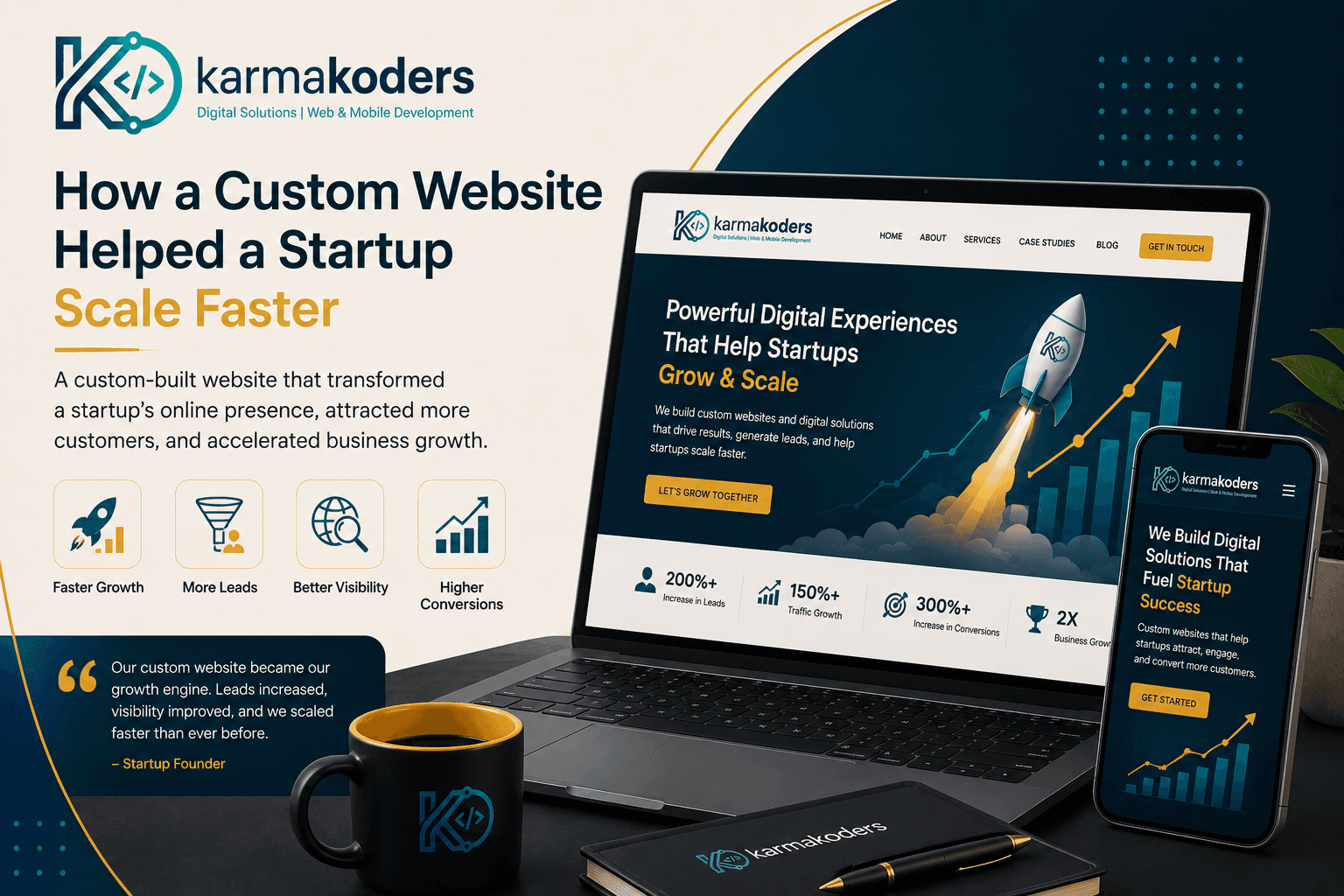 How a Custom Website Helped a Startup Scale Faster